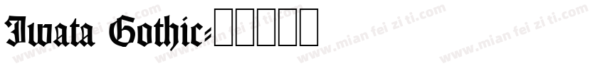 Iwata Gothic字体转换
